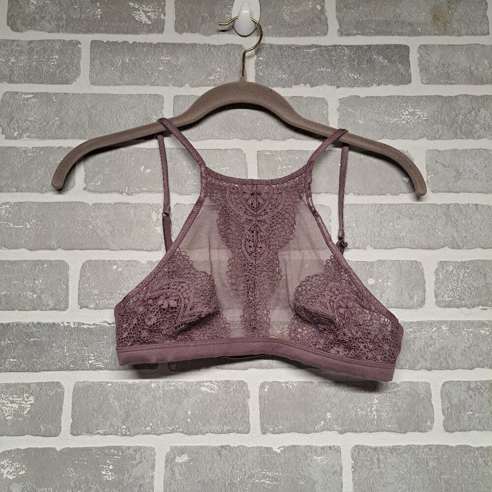 Victoria Secret Body By Victoria Violet Lace‎ Bralette Size Medium